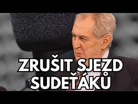 Zeman ostře k sjezdu sudetoněmeckého sdružení v Brně, kritizuje Pavlovo přijetí Posselta