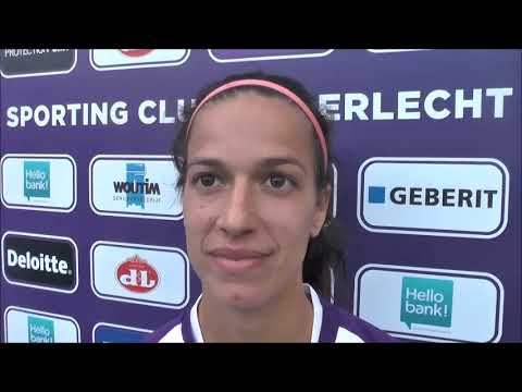 Solange Carvalhas after Linfield Ladies - RSC Anderlecht on 13.08.2019