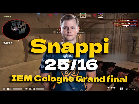 CSGO POVG ENCE Snappi (25/16) vs G2 (ANUBIS) @ IEM Cologne 2023 Grand final