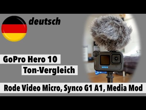 Gopro Hero 10 mit 3 versch. Mikrofonen - deutsch - Vergleich, drinnen und draußen