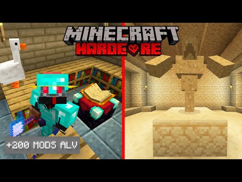MINECRAFT HARDCORE but with ALL the MODS!🔥 - PART 2