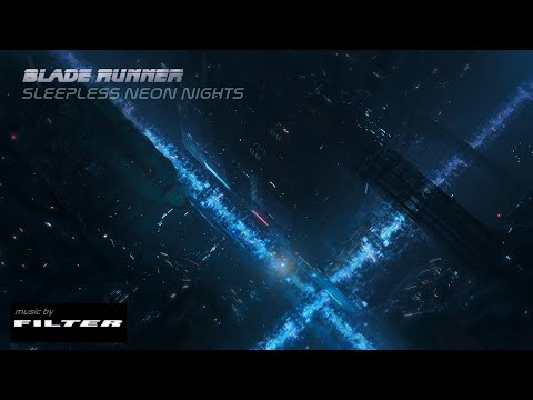 Blade Runner | SLEEPLESS NEON NIGHTS | DARK AMBIENT music for Work, Study & Relaxation - 8 Hours