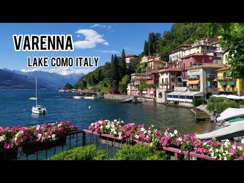 VARENNA Walking Tour | Lake Como, Italy | MOST BEAUTIFUL TOWN IN COMO LAKE | 4K