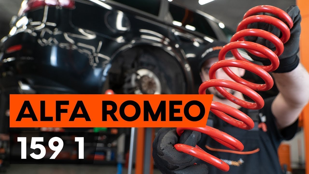 Como mudar molas de suspensão da parte traseira em Alfa Romeo 159 Sportwagon - guia de substituição