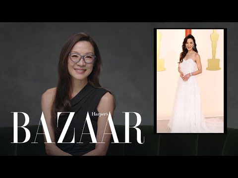 楊紫瓊身著奧斯卡頒獎禮禮服漫步雲端 | 時尚閃回 | Harper's BAZAAR (Michelle Yeoh Was Walking On Cloud Nine in Her Oscars Dress | Fashion Flashback | Harper's BAZAAR)