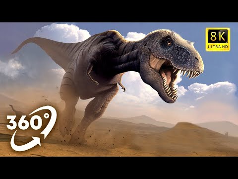 VR 360 Dinosaur Jurassic T-REX Chase ( 360 Dinosaur Park ) | #1 - YouTube