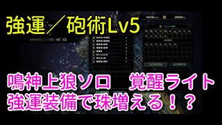 【MHWI】神クエ鳴神上狼　覚醒水ライトソロ