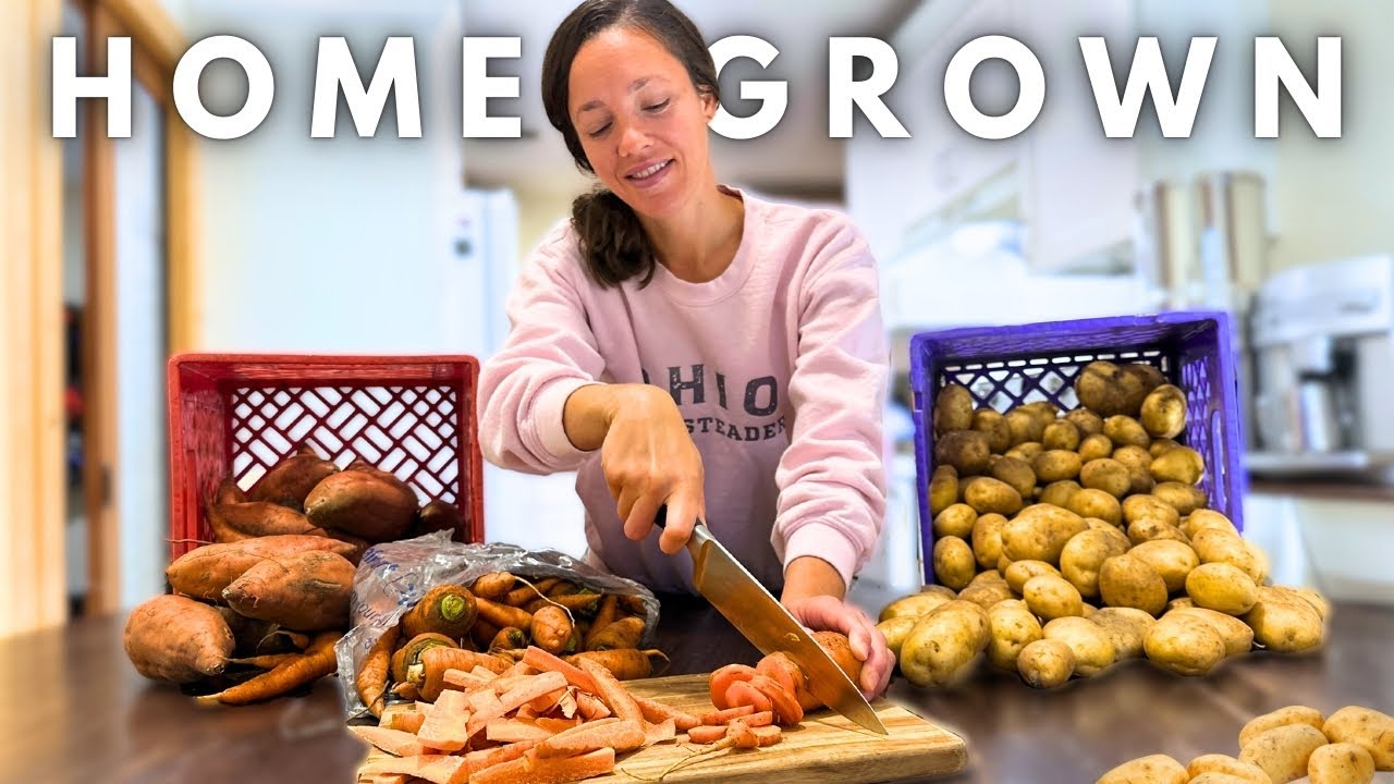 How We Use ALL of the Food We Grow on Our Homestead (weekly meal prep)