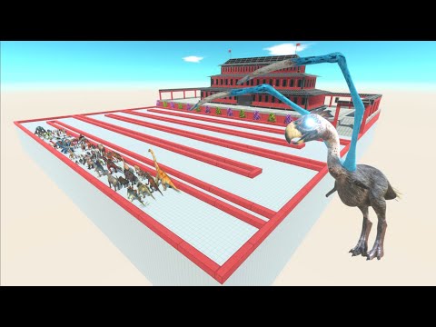 ESCAPE FROM ALIEN TERROR BIRD - Chinese Palace - Animal Revolt Battle Simulator
