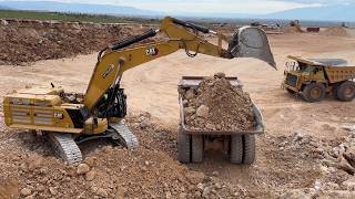 Brand New Cat 395 Excavator Loading Cat 777 Dumpers | Massive  Earthworks in 4K - Sotiriadis Constr.