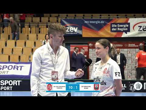 Damen Halbfinale 1 - Interview Randi Kleerbaum - ETV Lady Piranhhas Hamburg