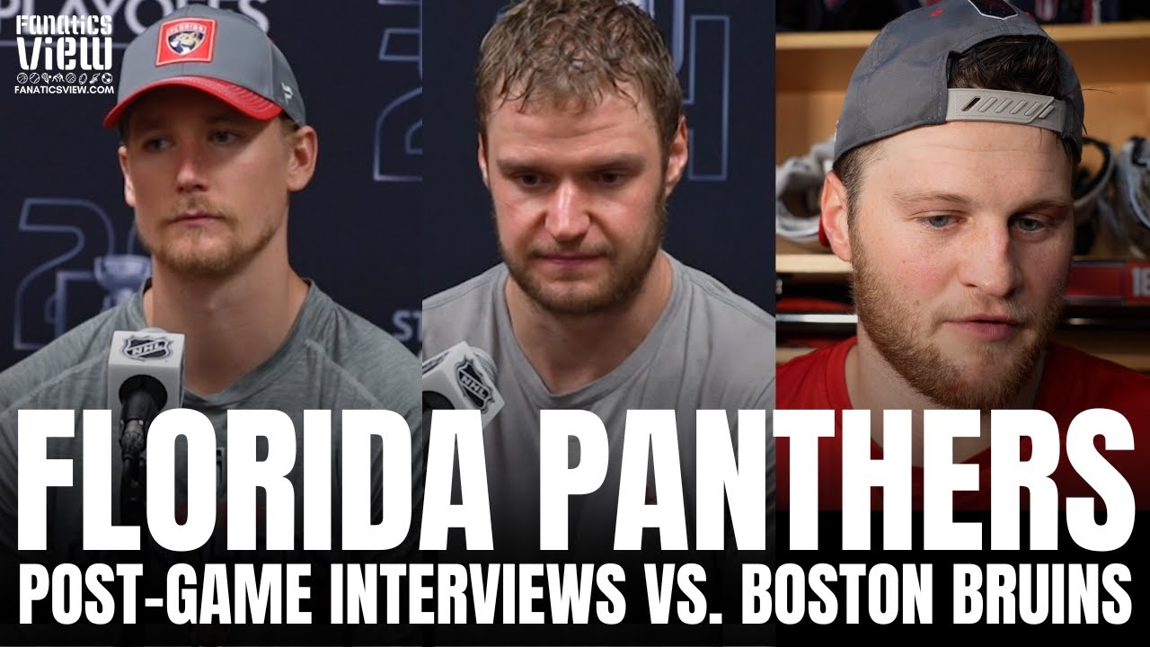 Florida Panthers React to Matthew Tkachuk & David ... - YouTube