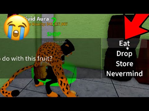 When You Click EAT by Accident ( Blox Fruits )