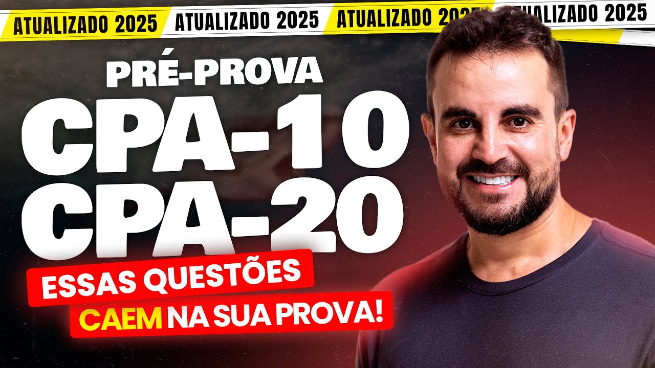 [PROVAS 2025] Pré-prova CPA-10 e CPA-20 Ep. 88 📖 - ANBIMA