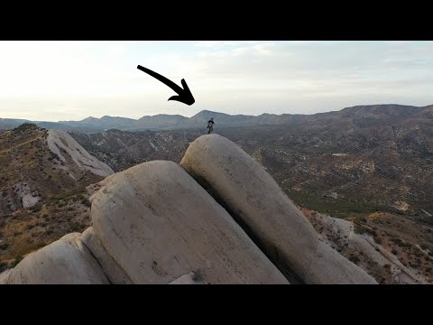 Riding to the top of Mormon Rocks