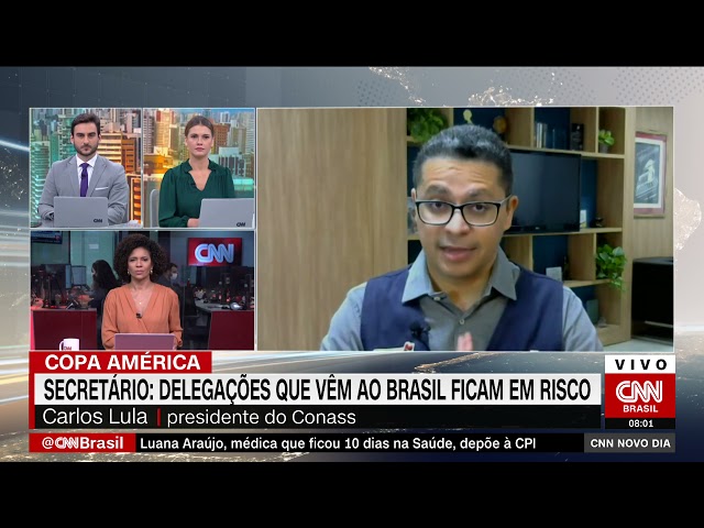 Presidente do Conass: Copa América no Brasil é risco para todas as delegações