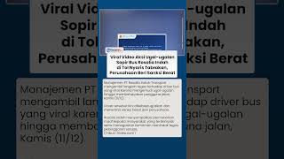 PO Bus Rosalia Indah Beri Sanksi Berat ke Sopir seusai Video Ugal-ugalan & Maki-maki Pengemudi Viral