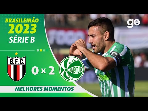 Gols e lances de Botafogo-SP x Juventude-RS
