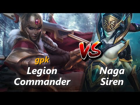 How to Legion Commander mid vs Naga Siren (feat. gpk) | First 10 minutes