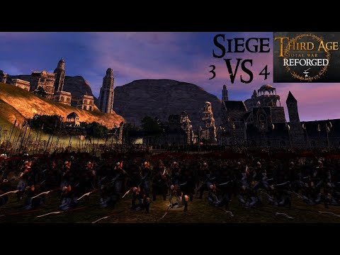 MITHLOND SIEGE AT SUNSET (Siege Battle) - Third Age: Total War (Reforged)