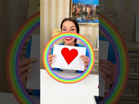 Who Draws the Best Heart? Mom vs Dad Battle! ❤️🎨