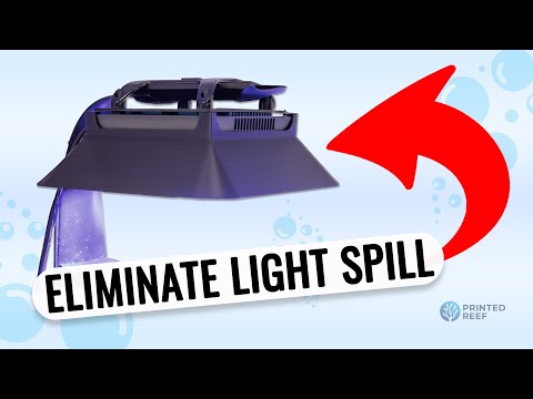 Stop Blue Light Spill: Slide-On Ecotech Radion XR15 Light Shade G5 G6 Pro