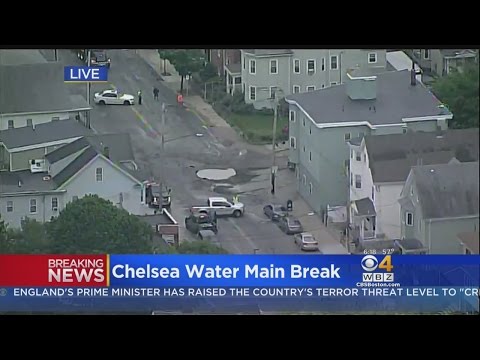 Water Main Break, Sinkhole Close Roads In Chelsea