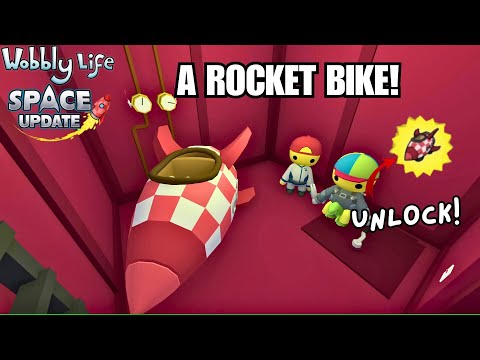 UNLOCK ROCKET BIKE! Wobbly Life Space Update
