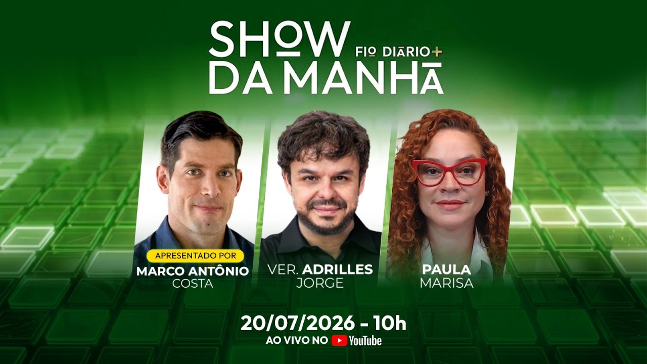 SHOW DA MANHÃ: MORAES BARRA MILEI, LULA VS TRUMP E UNICAMP EXCLUI BRANCOS  | 20/07/2026