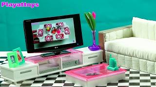DIY Miniature Dollhouse ~ Living room, DIY Miniature TV
