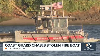 Coast Guard chases stolen fire boat down Columbia 