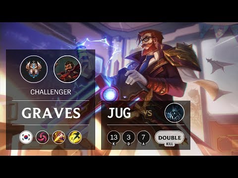 Graves Jungle vs Karthus - KR Challenger Patch 10.2