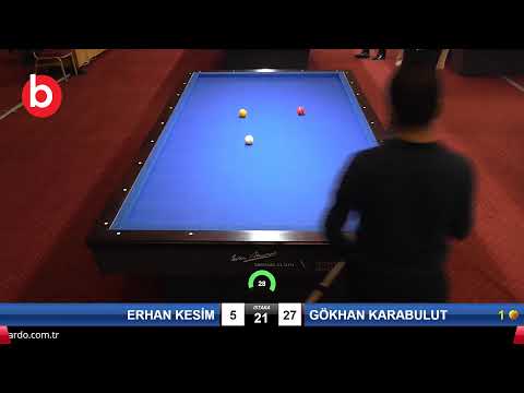 ERHAN KESİM & GÖKHAN KARABULUT Bilardo Maçı - 2021 1.ETAP ERKEKLER-2.TUR