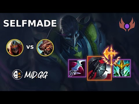 MID.GG: [ Selfmade ] Zed JUNGLE vs Udyr | EUW MASTER | LOL Season 2025