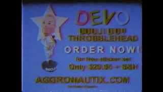 DEVO Booji Boy &#39;Throbblehead&#39; Ad featuring new Mark Mothersbaugh music