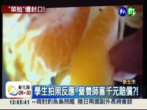 好噁的午餐! 番茄豆腐有蛆蠕動