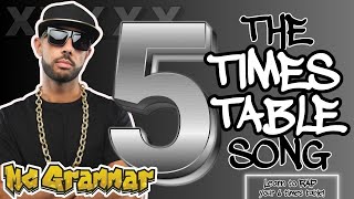 Learn Your Five Times Table in Rap! MC Grammar 🎤 | Educational Rap Songs for Kids 🎵