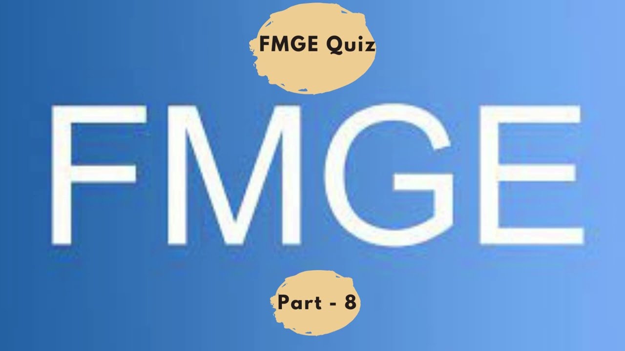 FMGE Questions & Answers Part - 8 | Foreign Medical Graduates Examination | Pharma Knowledge Online
