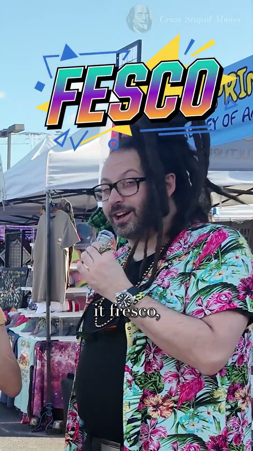 Crazy Stupid Money street interview, Del Taco hot sauce collector