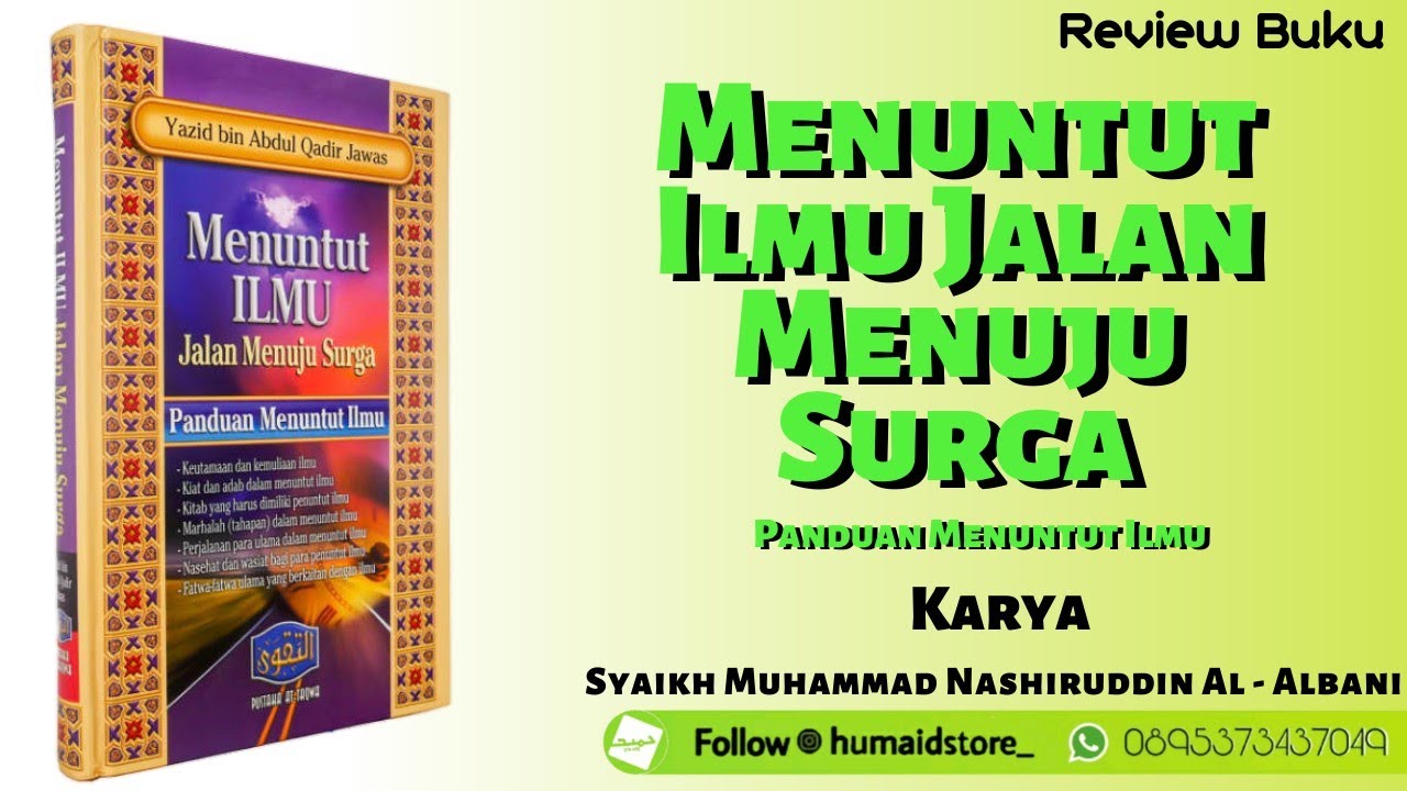 Review Buku Menuntut Ilmu Jalan Menuju Surga