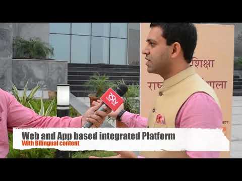 Puneet Goyal presenting to Honourable Education Minister Shri Prakash Javadekar ji – ICT Policy Think Tank
