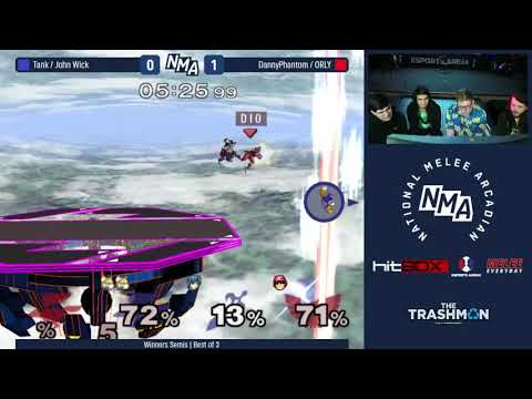 NMA2 - Tank / John Wick (Blue) VS DannyPhantom / ORLY (Red) - SSBM Winners Quarters