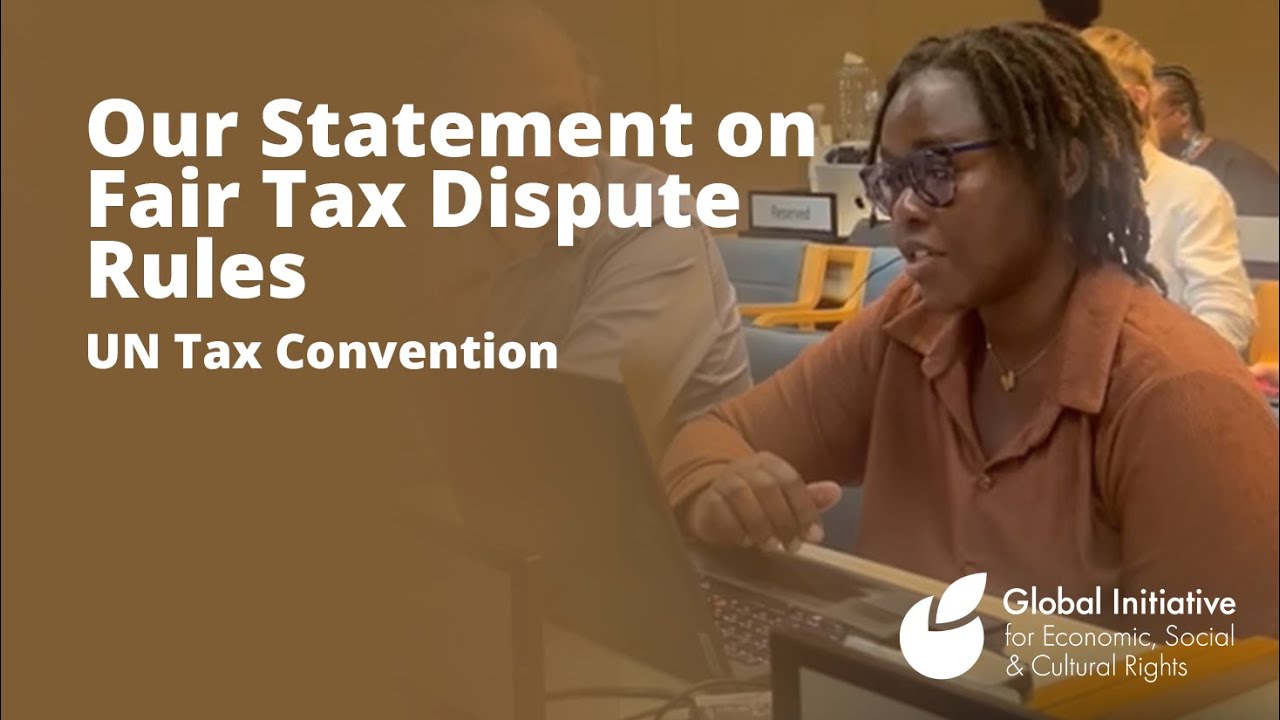 GI-ESCR Statement on Protocol II - UN Tax Convention
