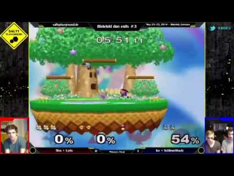 BDE#3 - Sixx + Lyrix vs Ice + SchlimmShady - SSBM Teams Winners Final