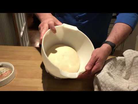 Knocking back sour dough after first prove