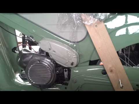 Tomos Colibri t-12, first start after rebuild