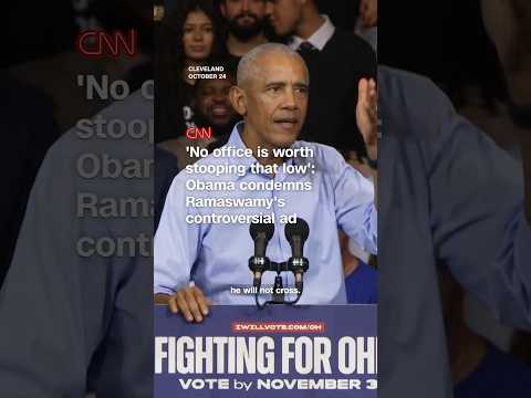 ‘No office is worth stooping that low’: Obama condemns Ramaswamy’s controversial ad