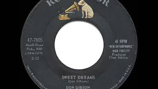 1960 version: Don Gibson - Sweet Dreams