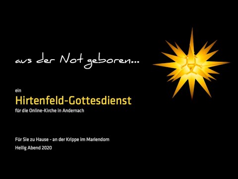 aus der Not geboren !