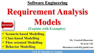 SE 19 : Requirement Analysis Model Explained | Simple & Clear with Examples